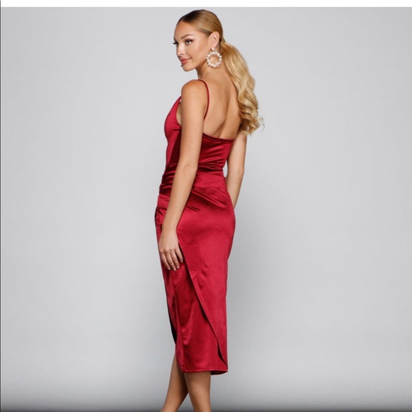 Angelina Sleeveless Wrap Front Midi Dress - Picture 2 of 5